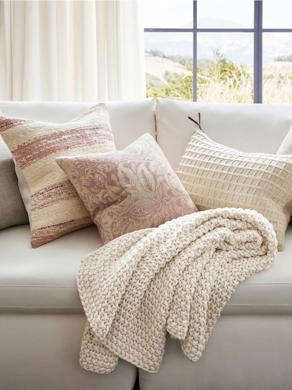 Pottery Barn Joanna Striped Pillow Cover